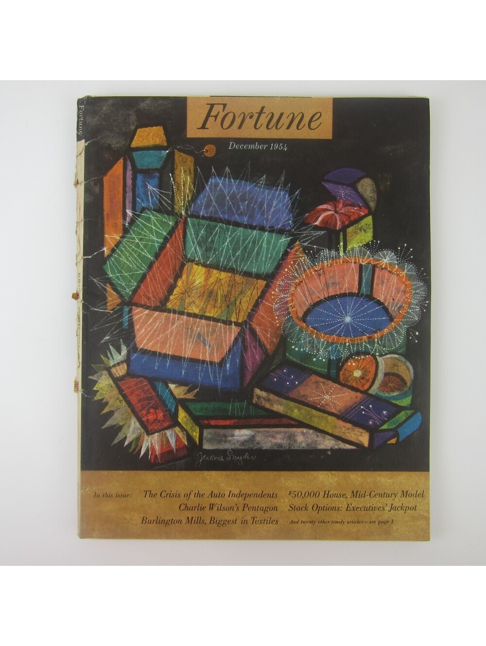 Vintage FORTUNE Magazine December 1954 Wilson Burlington Mills Auto Independents